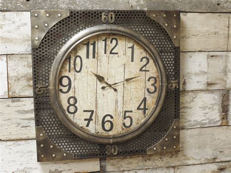 Industrial Wall Clock From Olive And Sage Industrial Clock Wall Wall