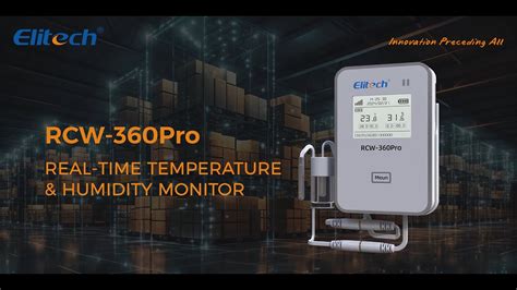 Wireless Real Time Temperature Humidity Monitor RCW 360 Pro Elitech