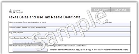 Texas Sales Use Tax Permit Y El Resale Certificate Todo Lo Que