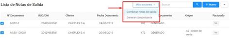 Crear Nota De Salida Soporte Contasiscorp