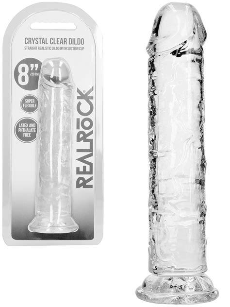 RealRock Dildo 8 Inch Ohne Hoden Crystal Clear Von RealRock Kaufen