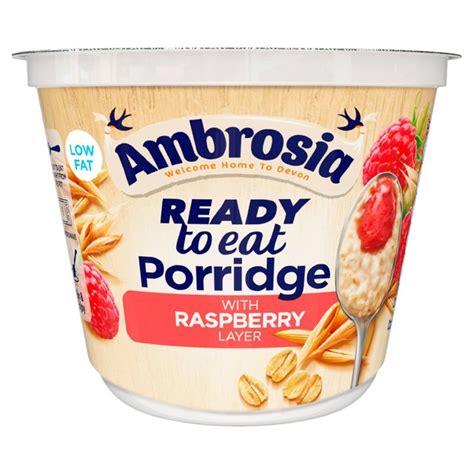 Ambrosia Ready To Eat Porridge with Raspberry Layer | Ocado