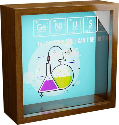 Chemistry Ts 6x6x2 Memory Shadow Box Glass Fronted