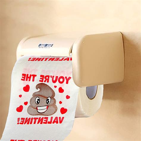 3 Rolls Valentines Day Poop Emoji Toilet Paper One Stop Shop For All