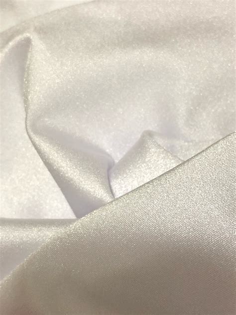 Shiny Finish Milliskin Nylon Spandex Fabric White 4 Way Etsy