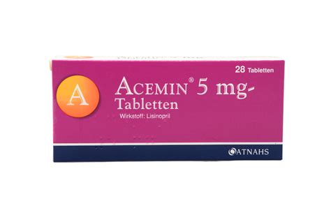 Acemin 5 mg - Tabletten - Wirkung, Nebenwirkungen, Dosierung