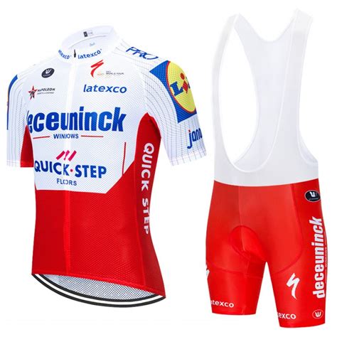 Ensemble Cuissard V Lo Et Maillot Cyclisme Quipe Pro Deceuninck Quick