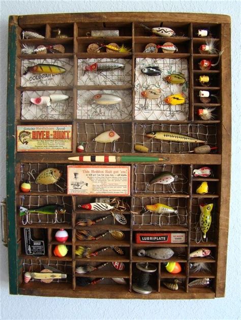 Lakehouse Decor Cottage Decor Fishing Bedroom Antique Fishing Lures