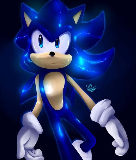 Blue Sonic by Ora-Allagis on DeviantArt