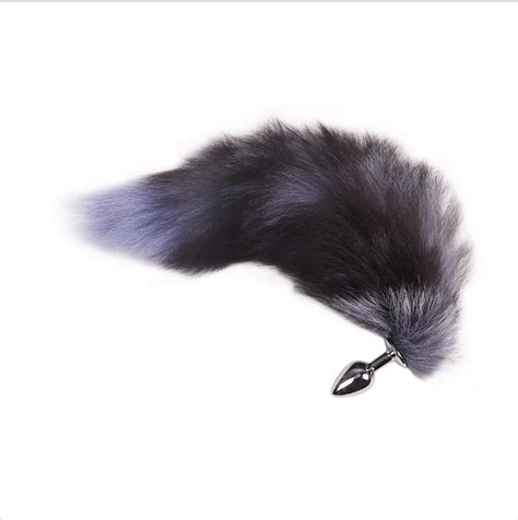 Acier inoxydable métal renard queue anal plug amoureux flirtant Anal jouets sexuels poilu