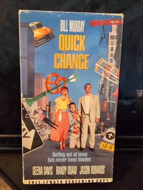 BILL MURRAY S QUICK Change VHS Tape RARE Screening Copy 70 54