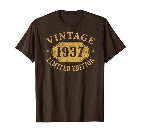 1937 83 Years Old 83rd Birthday Gift Idea Limited Vintage T Shirt