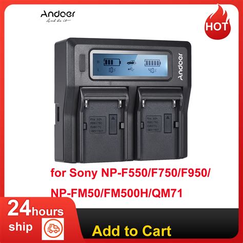 Andoer NP F970 Dual Ladeger T Digital Kamera Batterie Ladeger T W LCD