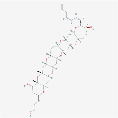 Structure of Pacific ciguatoxin-1 (P-CTX-1) [72]. | Download Scientific ...