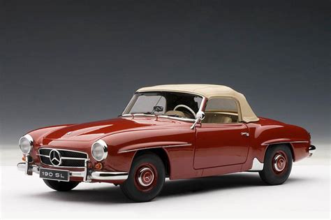 Autoart Mercedes Benz 190SL W121 Red 76116 Modelcar English