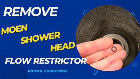 How To Remove Moen Shower Head Flow Restrictor YouTube