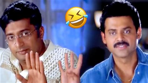 Venkatesh And Prakash Raj Hilarious Comedy Scene Nuvvu Naaku Nachav