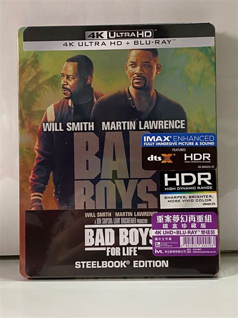 全新未開封 港版 4k 重案夢幻再重組 Bad Boys For Life 鐵盒版 Steelbook 影碟 Movie 電影 Blu Ray