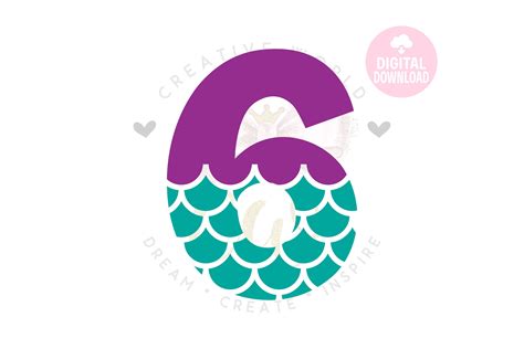 My 6th Birthday Mermaid Svg Mermaid Svg Mermaid Birthday Etsy