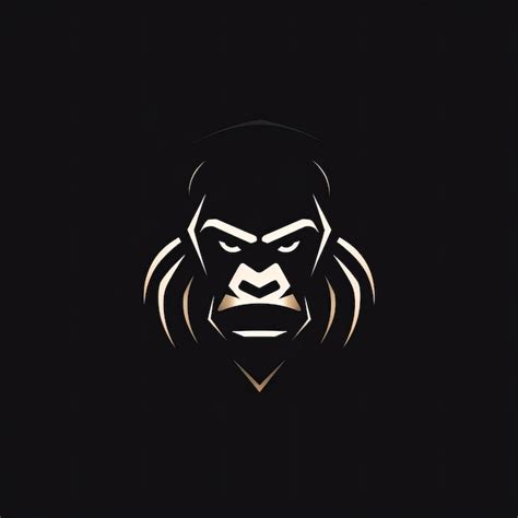 Premium Photo Simple Vector Gorilla Logo