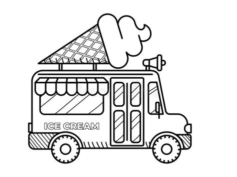 Ice Cream Truck Coloring Page Coloring Pages