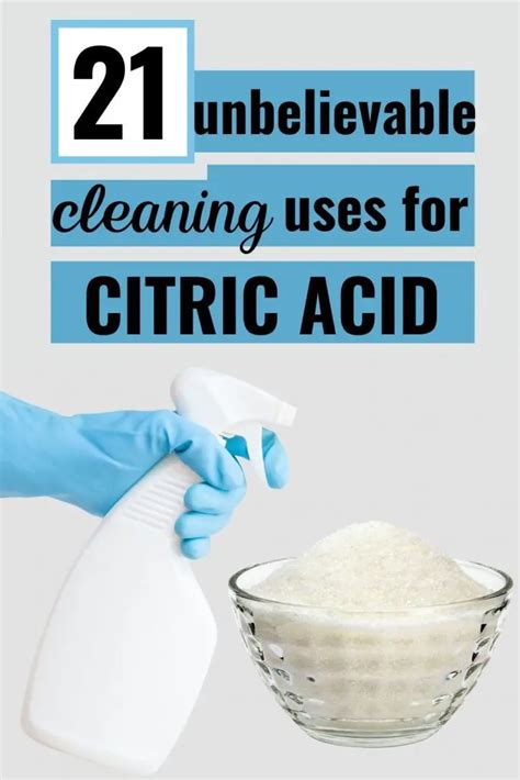 21 Unbelievable Diy Cleaning Uses For Citric Acid Powder