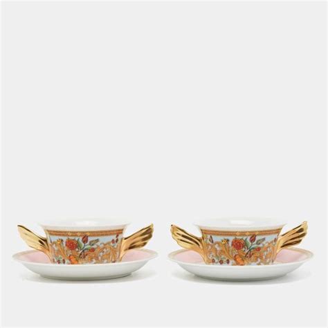 Rosenthal Meets Versace Le Jardin De Versace Creamsoup Cup With Saucer