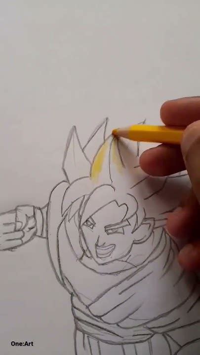 Drawing Goku Color Pencil Drawing Youtube