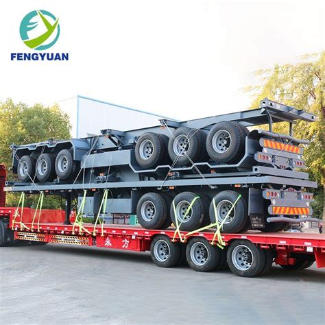 Hot Sale Triangle Axle Tons Payload Capacity Flatbed Semi Trailer