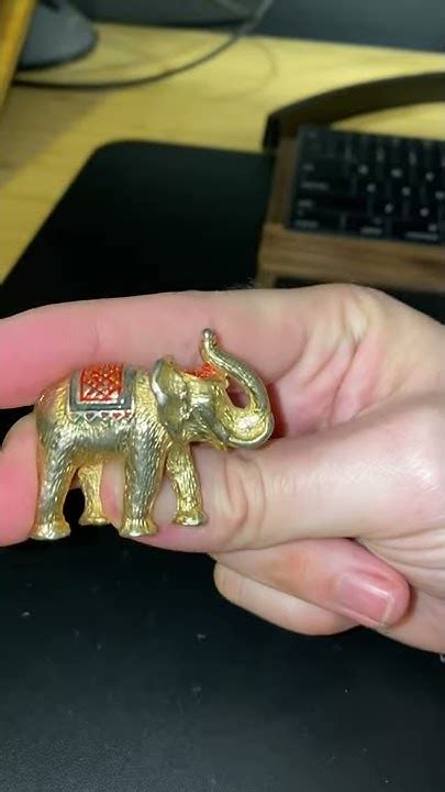 Minature Gold Elephant Youtube