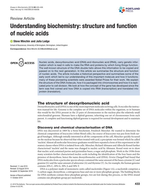 Biochemistry Nucleic Acids Pdf