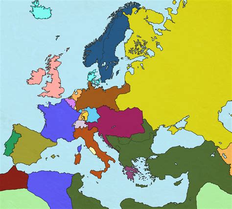 Map of Europe in 1869 by xGeograd on DeviantArt