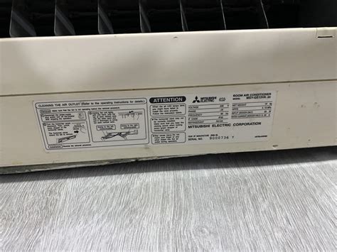 K Btu Mitsubishi Fancoil Tv Home Appliances Air Conditioners