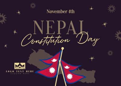 Nepal Constitution Day Postcard | BrandCrowd Postcard Maker