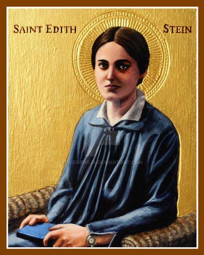 St Edith Stein Icon By Theophilia On DeviantArt Immagini Religiose