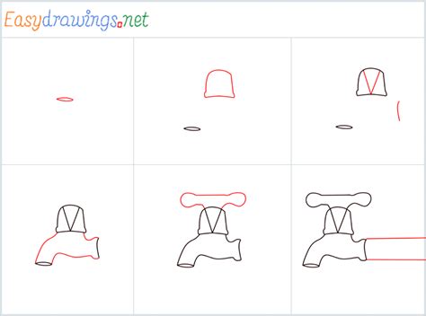 How To Draw A Tap Step by Step - [6 Easy Phase]