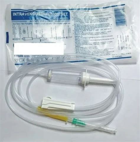 Made Up Of ABS Material PVC Disposable Iv Infusion Set For Hospital