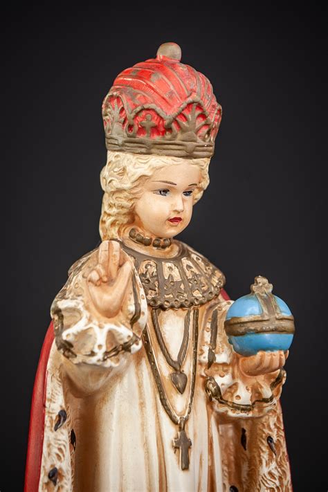 Infant Jesus of Prague Statue Child Christ Plaster Figure | Etsy