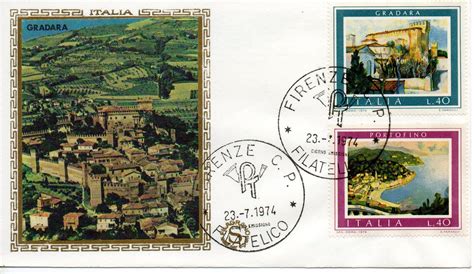 Repubblica Italiana 1974 FDC Filagrano Gold Turistica EBay