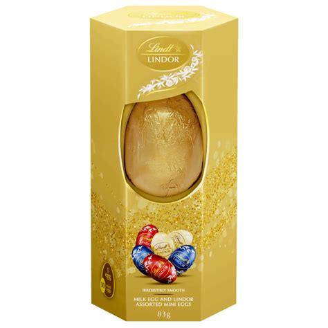 Lindt Milk Egg And Lindor Assorted Mini Eggs 83g Lindt Australia