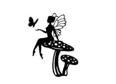 Fairy on toadstool mushroom in 2024 | Cnc art, Art file, Vector design