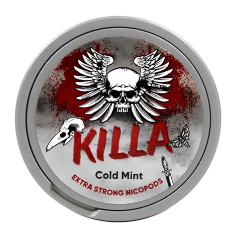 KILLA Cold Mint Extra Strong Nicotine Pouches - Snus Pods