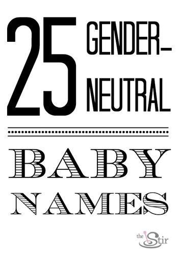 25 Best Gender Neutral Baby Names