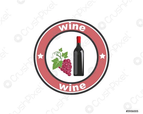 Diseño De Imagen Vectorial Logo Logo Vino Vector De Stock 3956005