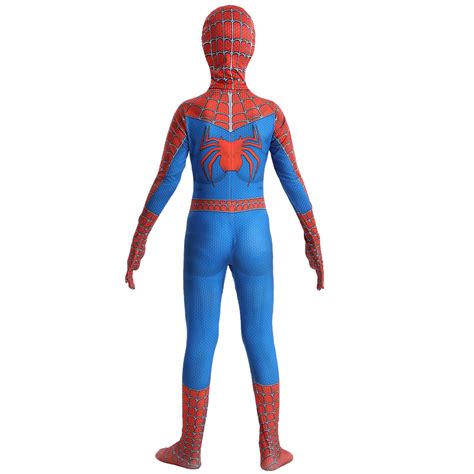 Costum Carnaval Copii Spiderman Party Chili Marvel Cu Cagula Rosu