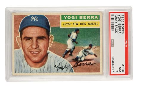 Lot Detail 1956 Topps 110 Yogi Berra Card PSA 7