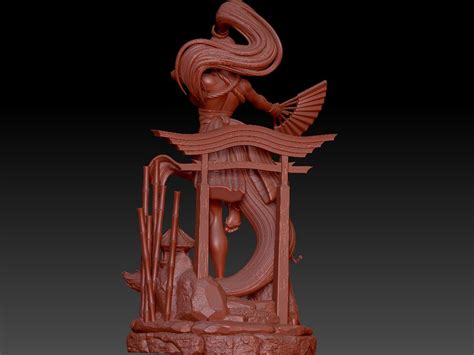 Mai Shiranui Street Fighter Girl NSFW Sexy STL OBJ Print In 3D In Any Size Unique Sex Decor Etsy