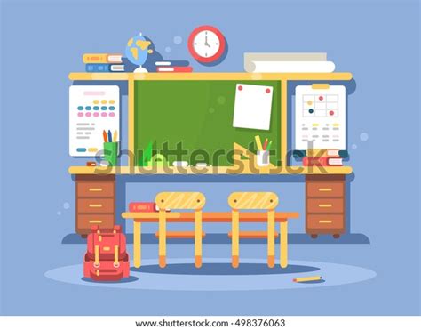 Classroom Interior Design Stock Vector Royalty Free 498376063 Shutterstock