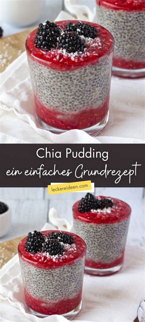 Chia Pudding Ein Einfaches Grundrezept Leckere Ideen