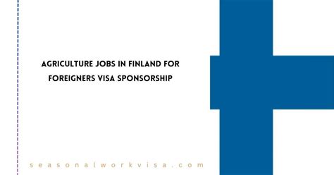 Agriculture Jobs In Finland For Foreigners Visa Sponsorship